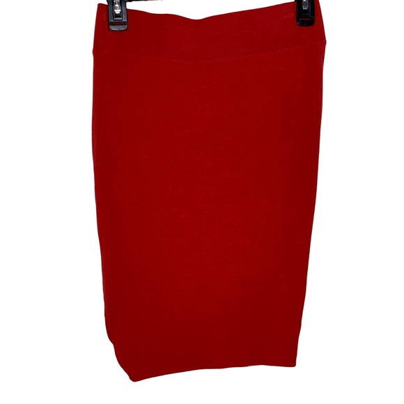 Helmut Lang Womens Skirt Stretchy Casual Wool Blend Harrow Red Sz. 26 Petite NWT - Picture 6 of 8